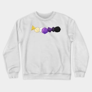 Pride Dice Nonbinary NB Enby Crewneck Sweatshirt